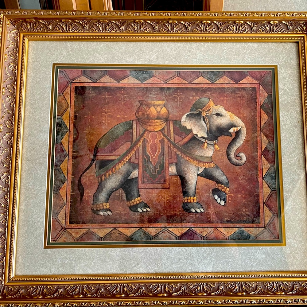Wall Decor ,L 24,W 28.Elephant Decor.